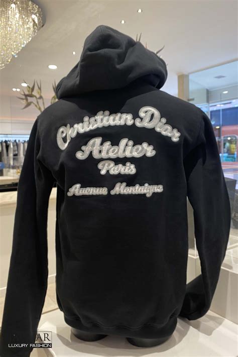 white hoodie dior|christian Dior black hoodie.